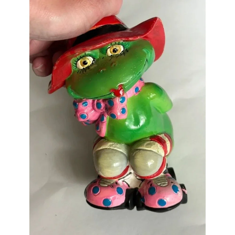1983 Small World Frog Bank quirky kitsch